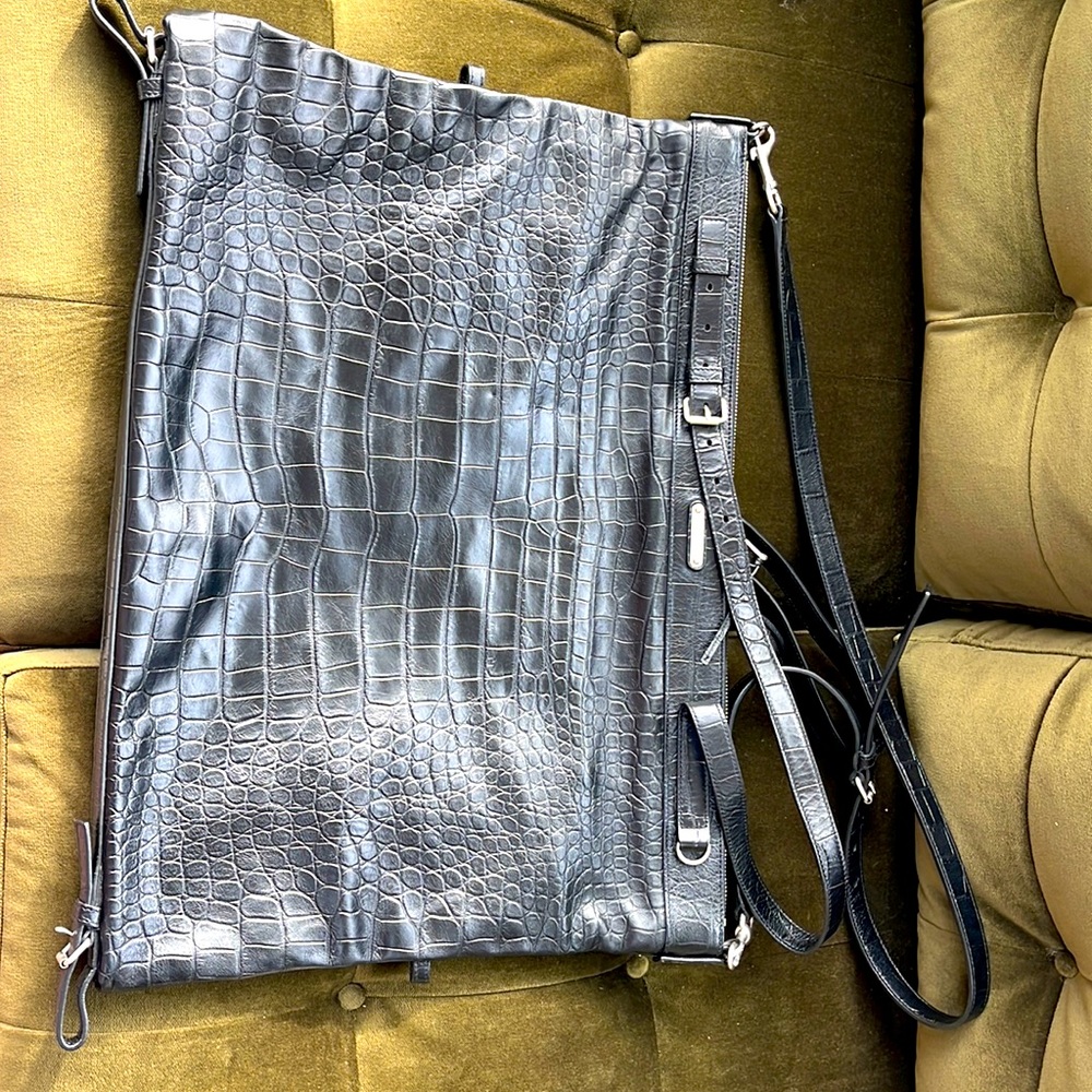 Authentic Saint Laurent Leather Embossed Tote bag
